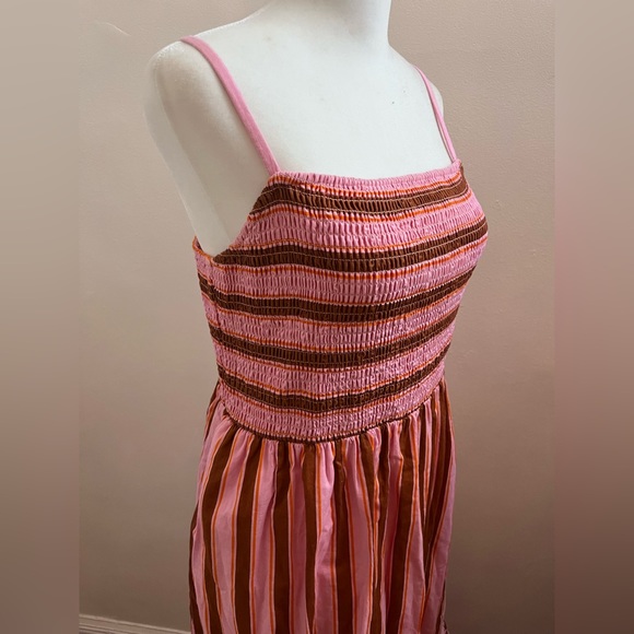 Kate Spade Smocked Striped Maxi Dress - Picture 6 of 9